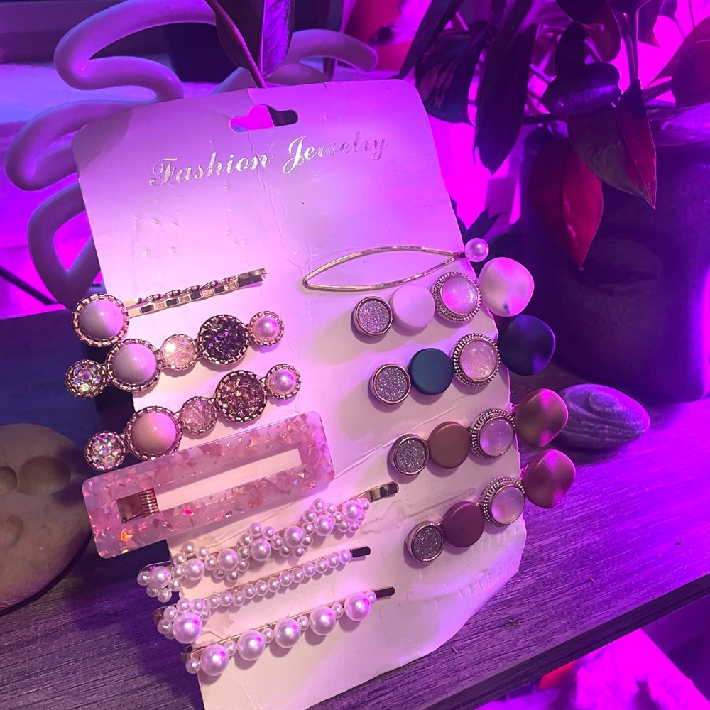 Set of 12 Hair Clips